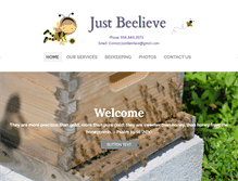 Tablet Screenshot of justbeelieve.com